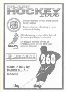 2005-06 Panini Stickers #260 Brendan Shanahan Back