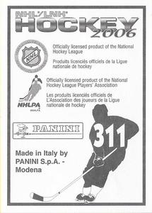 2005-06 Panini Stickers #311 Marek Zidlicky Back