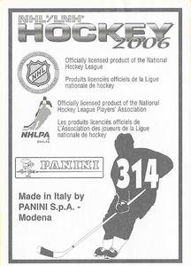 2005-06 Panini Stickers #314 Predators Team Logo Back