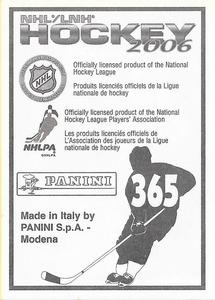 2005-06 Panini Stickers #365 Henrik Sedin Back
