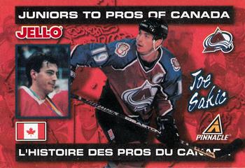 1997-98 Pinnacle Kraft - Jell-O Juniors To Pros of Canada #NNO Joe Sakic Front