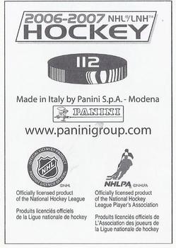 2006-07 Panini Stickers #112 Daniel Alfredsson Back