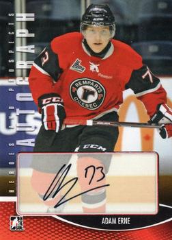2012-13 In The Game Heroes and Prospects - Autographs #A-AER Adam Erne Front