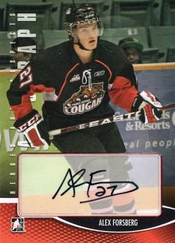 2012-13 In The Game Heroes and Prospects - Autographs #A-AF Alex Forsberg Front