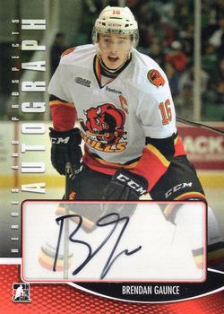 2012-13 In The Game Heroes and Prospects - Autographs #A-BG Brendan Gaunce Front
