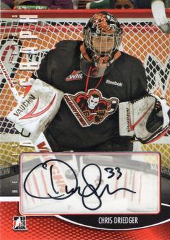 2012-13 In The Game Heroes and Prospects - Autographs #A-CD Chris Driedger Front