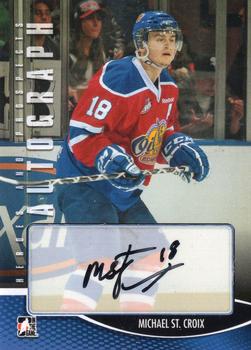 2012-13 In The Game Heroes and Prospects - Autographs #A-MST Michael St. Croix Front