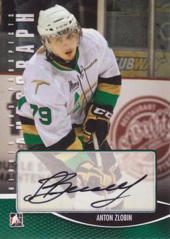 2012-13 In The Game Heroes and Prospects - Autographs #A-AZ Anton Zlobin Front