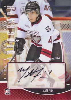 2012-13 In The Game Heroes and Prospects - Autographs #A-MFI Matt Finn Front