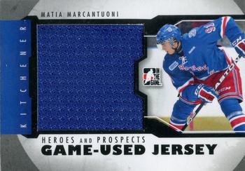2012-13 In The Game Heroes and Prospects - Jersey Black #M-37 Matia Marcantuoni Front