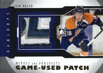 2012-13 In The Game Heroes and Prospects - Jersey Patches Gold #M-05 Tim Bozon Front
