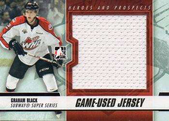 2012-13 In The Game Heroes and Prospects - Subway Super Series Jersey #SSM-29 Graham Black Front