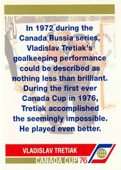 1991-92 Future Trends Canada ’72 #NNO Vladislav Tretiak Back