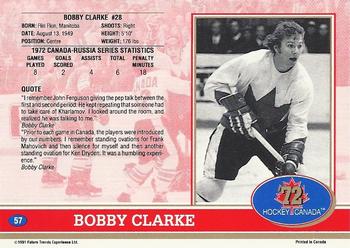 1991-92 Future Trends Canada ’72 #57 Bobby Clarke Back