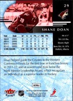 2012-13 Fleer Retro #29 Shane Doan Back