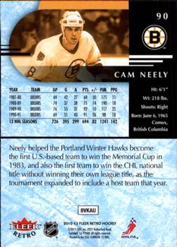 2012-13 Fleer Retro #90 Cam Neely Back