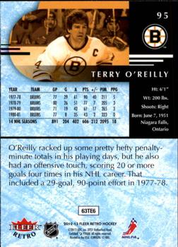 2012-13 Fleer Retro #95 Terry O'Reilly Back