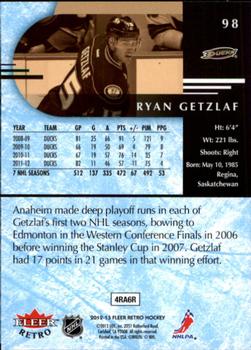 2012-13 Fleer Retro #98 Ryan Getzlaf Back