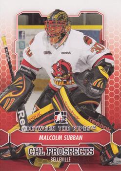 2012-13 In The Game Between The Pipes #4 Malcolm Subban Front