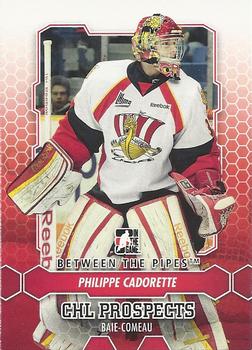 2012-13 In The Game Between The Pipes #2 Philippe Cadorette Front
