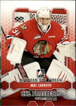 2012-13 In The Game Between The Pipes #52 Mac Carruth Front