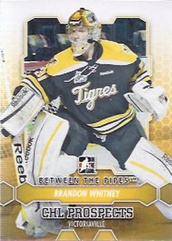 2012-13 In The Game Between The Pipes #76 Brandon Whitney Front