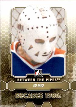 2012-13 In The Game Between The Pipes #128 Eddie Mio Front