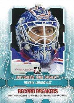 2012-13 In The Game Between The Pipes #185 Henrik Lundqvist Front