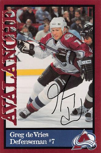 Game Worn Greg de Vries Cape Breton Oilers Hockey Jersey 1994-95 AHL  Avalanche