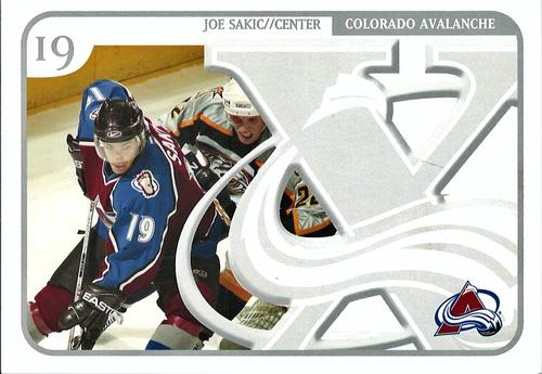 2006-07 Colorado Avalanche X Anniversary Postcards #NNO Joe Sakic Front
