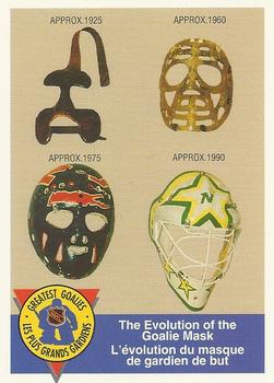 1993-94 High Liner Greatest Goalies #14 The Evolution of the Goalie Mask Front