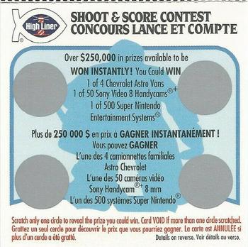 1993-94 High Liner Greatest Goalies #NNO Contest Card Front