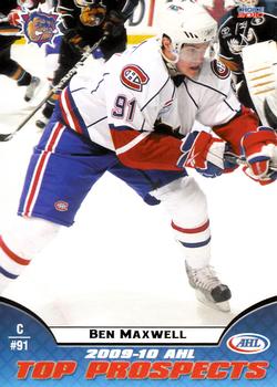 2009-10 Choice AHL Top Prospects #13 Ben Maxwell Front