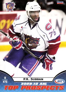 2009-10 Choice AHL Top Prospects #14 P.K. Subban Front