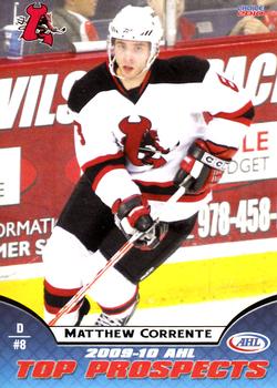 2009-10 Choice AHL Top Prospects #22 Matthew Corrente Front