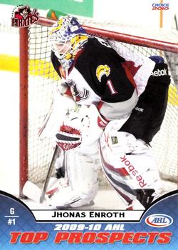 2009-10 Choice AHL Top Prospects #33 Jhonas Enroth Front