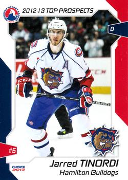 2012-13 Choice AHL Top Prospects #22 Jarred Tinordi Front