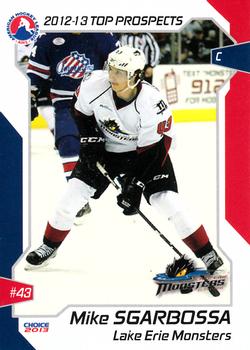 2012-13 Choice AHL Top Prospects #27 Mike Sgarbossa Front