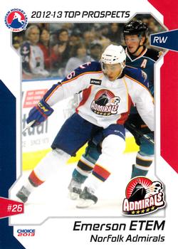 2012-13 Choice AHL Top Prospects #33 Emerson Etem Front