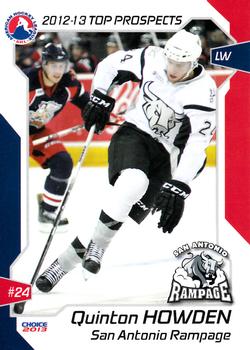 2012-13 Choice AHL Top Prospects #54 Quinton Howden Front