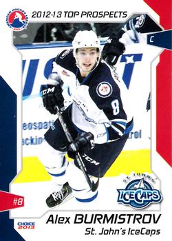 2012-13 Choice AHL Top Prospects #60 Alex Burmistrov Front