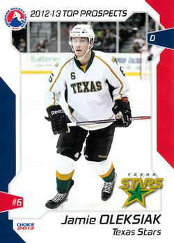 2012-13 Choice AHL Top Prospects #66 Jamie Oleksiak Front