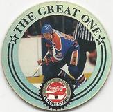 1994 POG Coca-Cola Future Stars The Great One #9 Wayne Gretzky Front