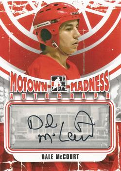 2012-13 In The Game Motown Madness - Autographs #A-DM Dale McCourt Front