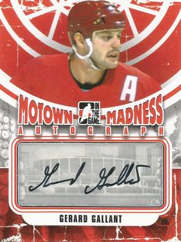 2012-13 In The Game Motown Madness - Autographs #A-GGA Gerard Gallant Front