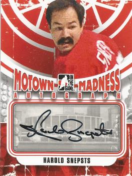 2012-13 In The Game Motown Madness - Autographs #A-HS Harold Snepsts Front