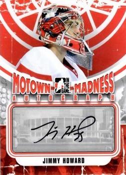 2012-13 In The Game Motown Madness - Autographs #A-JH Jimmy Howard Front