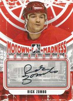 2012-13 In The Game Motown Madness - Autographs #A-RZ Rick Zombo Front