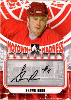 2012-13 In The Game Motown Madness - Autographs #A-SBU Shawn Burr Front