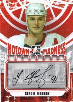 2012-13 In The Game Motown Madness - Autographs #A-SF Sergei Fedorov Front